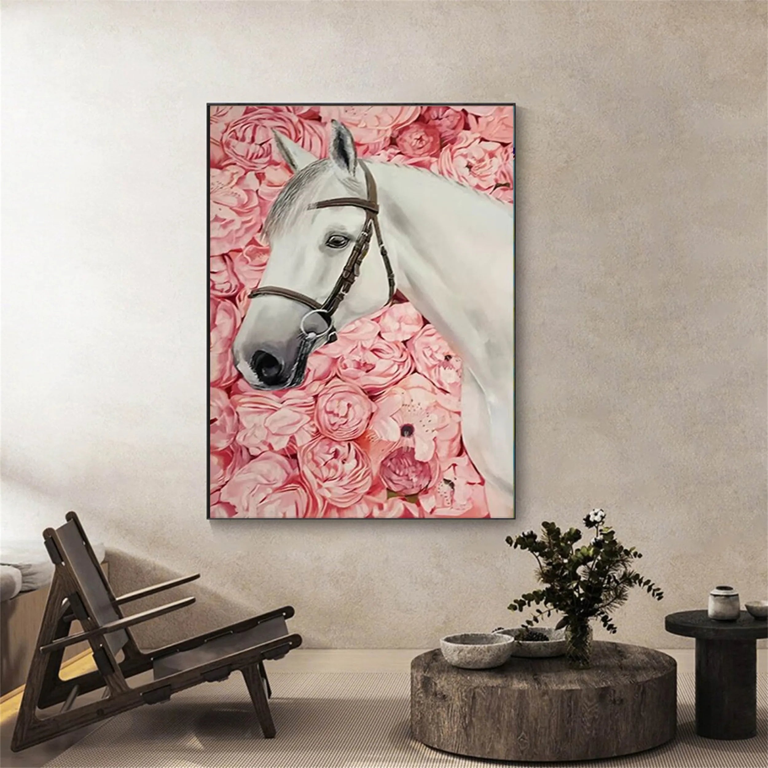 Animal Art Painting #AP027 - Handmade Canvas Wall Decor for Living Room, Bedroom & Office - Wildlife & Nature Inspired Artwork