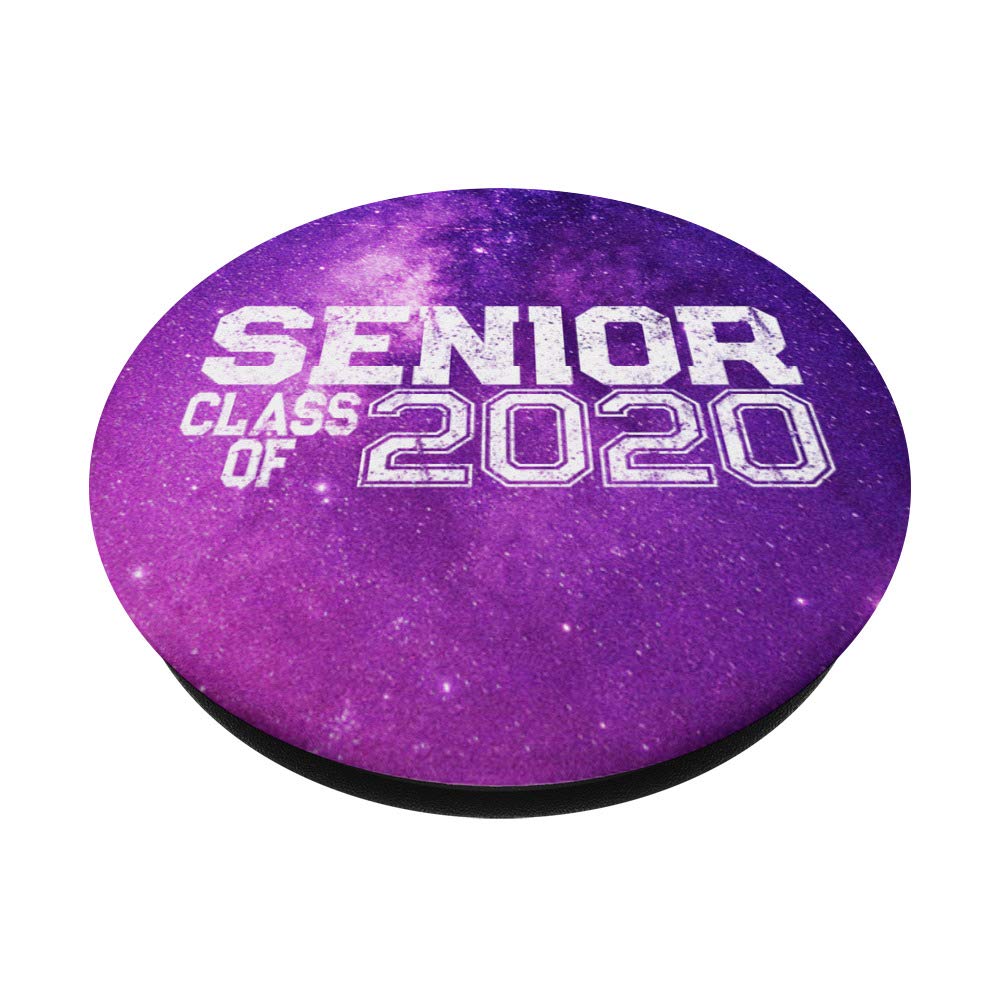 2020 Senior Class Cool Purple Galaxy PopSocket PopGrip: Swappable Phone & Tablet Grip for Secure Hold and Stylish Design, Perfect for Graduates and Everyday Use