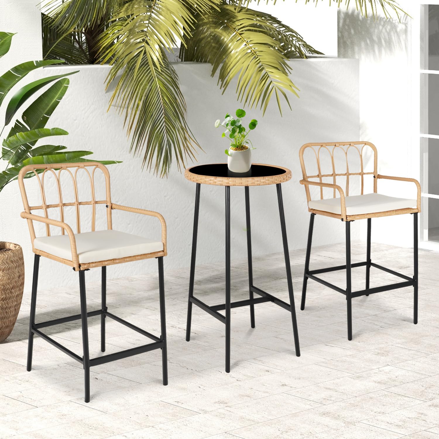 LYNSLIM 3-Piece Outdoor Bar Set - 22