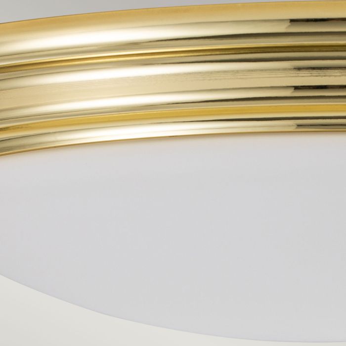 Brompton IP44 Waterproof Flush Mount Bathroom Light - Polished Chrome, Polished Brass, Brushed Brass - Perfect for Bathroom, Powder Room & Spa Lighting