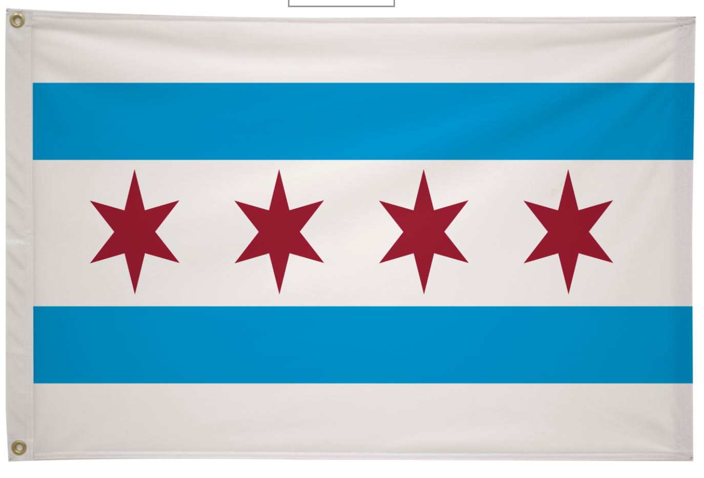 Chicago Flag 3x5 Feet Nylon - Durable Outdoor & Indoor American City Banner for Home, Office, and Events