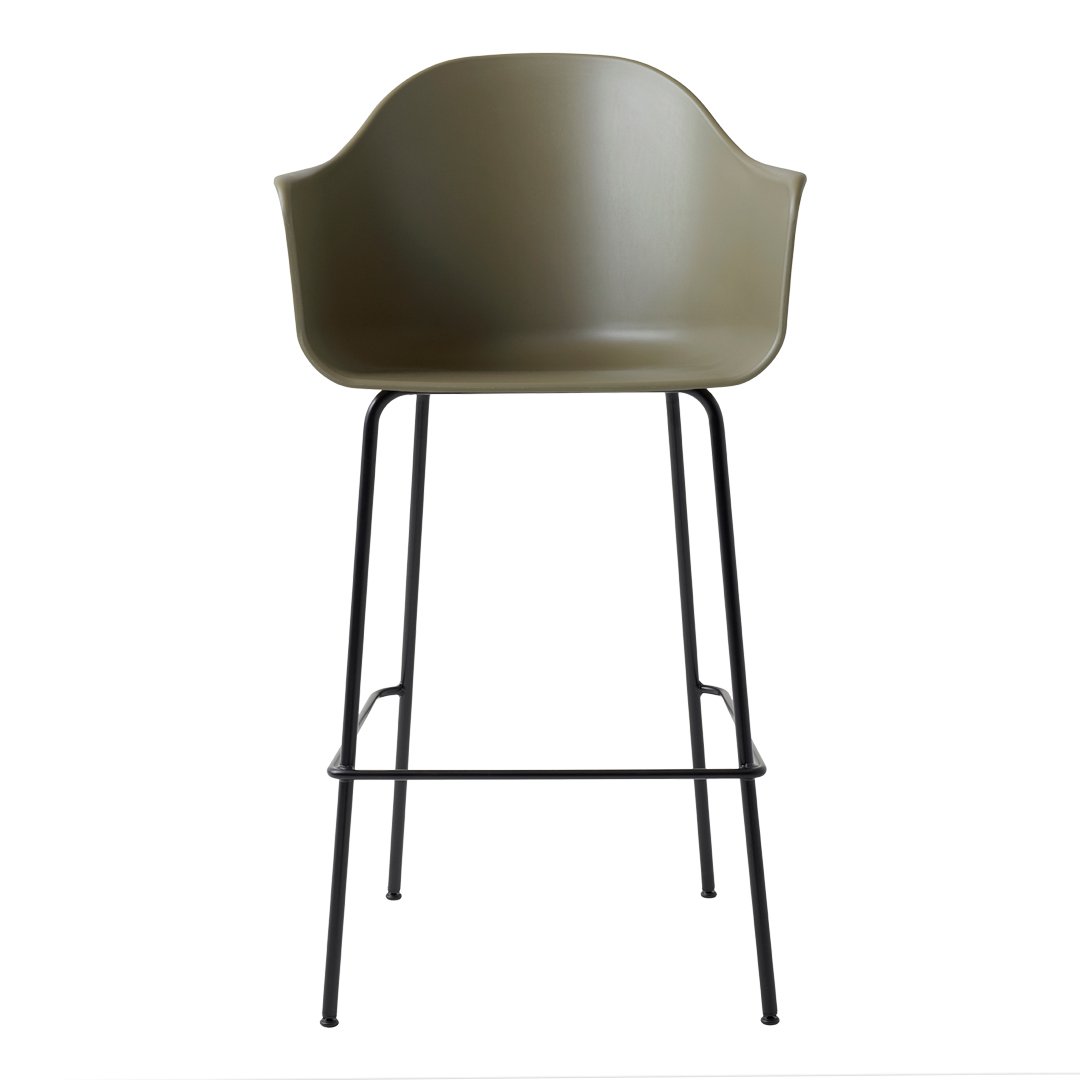 Premium Harbour Bar Stool - Adjustable Height & Swivel Seat for Kitchen Island, Home Bar & Dining Room - Comfortable & Stylish Bar Chairs for Indoor & Outdoor Use