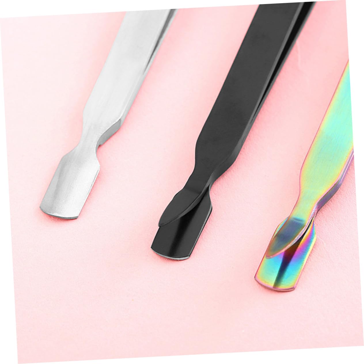 Ipetboom 3-Piece Professional Stainless Steel Nail Pincher Tweezers Set - Silver Nail Clippers & Forceps for Precise Nail Art, Manicure & Pedicure - Perfect for Salon, Home Use & DIY Nail Designs
