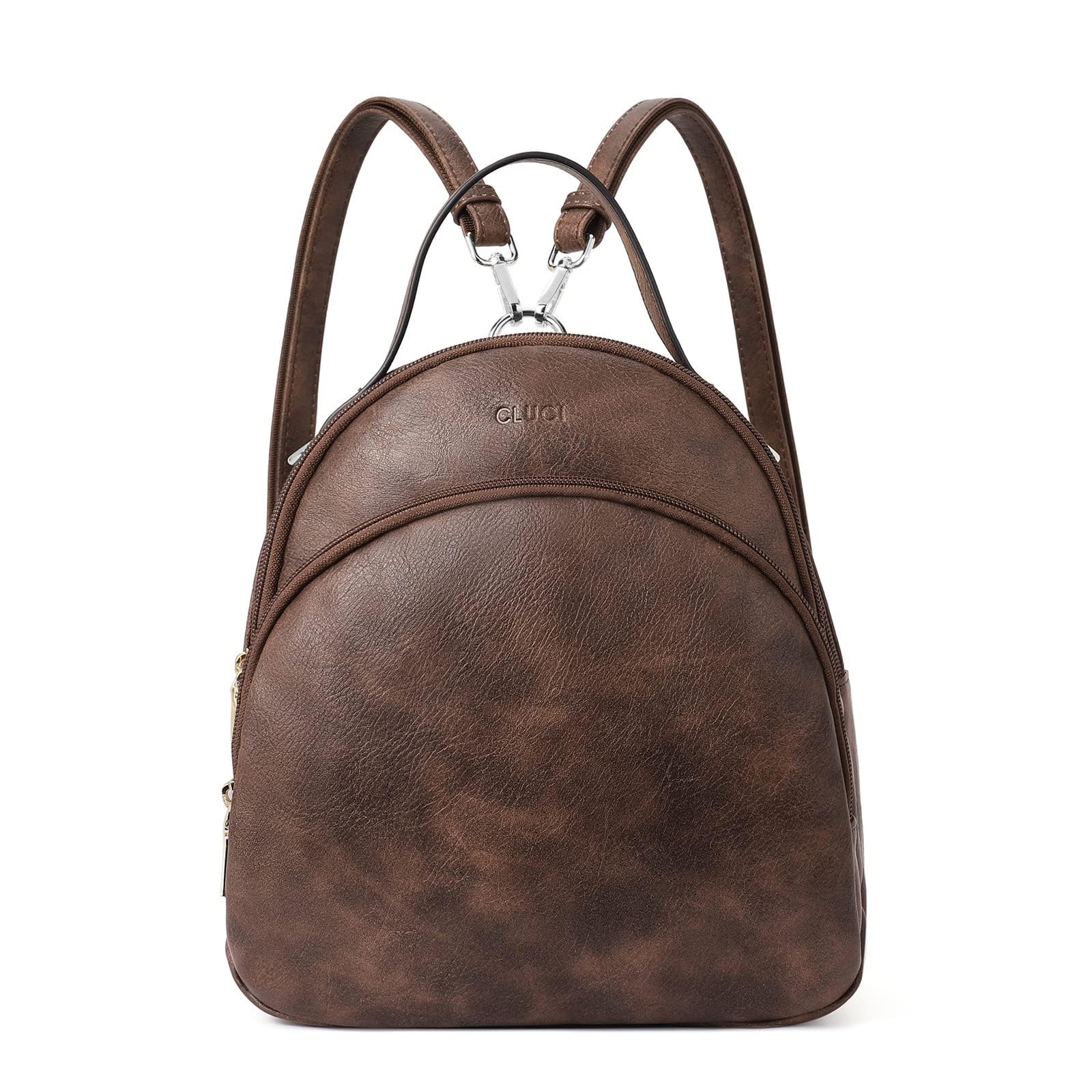 CLUCI Women's Leather Backpack Purse - Convertible Travel Backpack & Shoulder Bag for Women | Stylish Designer Daypack for Work, Commute & Weekend Getaways