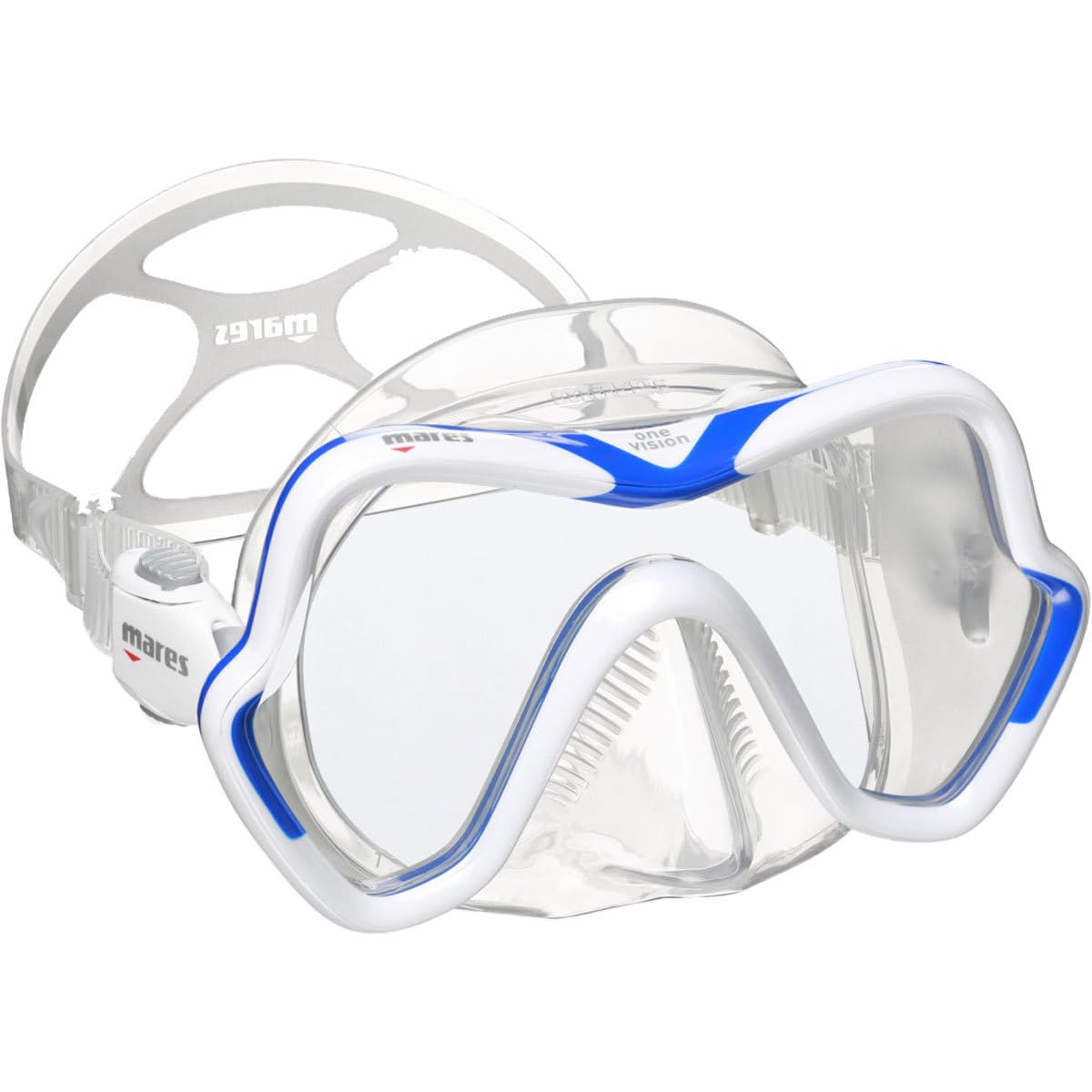 Mares One Vision Scuba Diving Mask - Black for Snorkeling, Spearfishing & Underwater Photography | Comfortable & Anti-Fog Swim Goggles