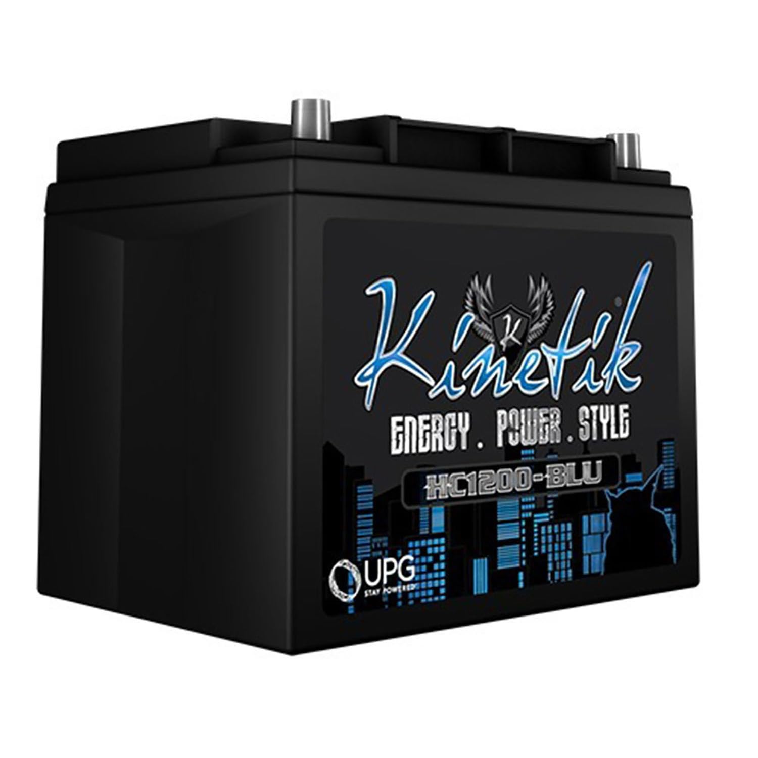 Lanzar VBP411 12V 1200W Car Audio Battery HC1200-BLU - High Power Deep Cycle Battery for Car Audio Systems, Subwoofers, and Amplifiers - Perfect for Car Audio Upgrades and Competition Sound Systems