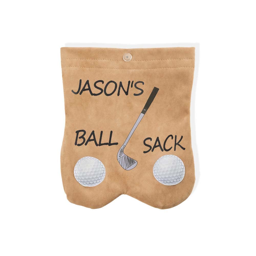 Personalized Custom Golf Ball Bag with Name - Portable Golf Ball Storage Pouch for Golf Clubs - Perfect Golf Gift for Men & Women - Ideal for Golf Tournaments, Practice & Travel