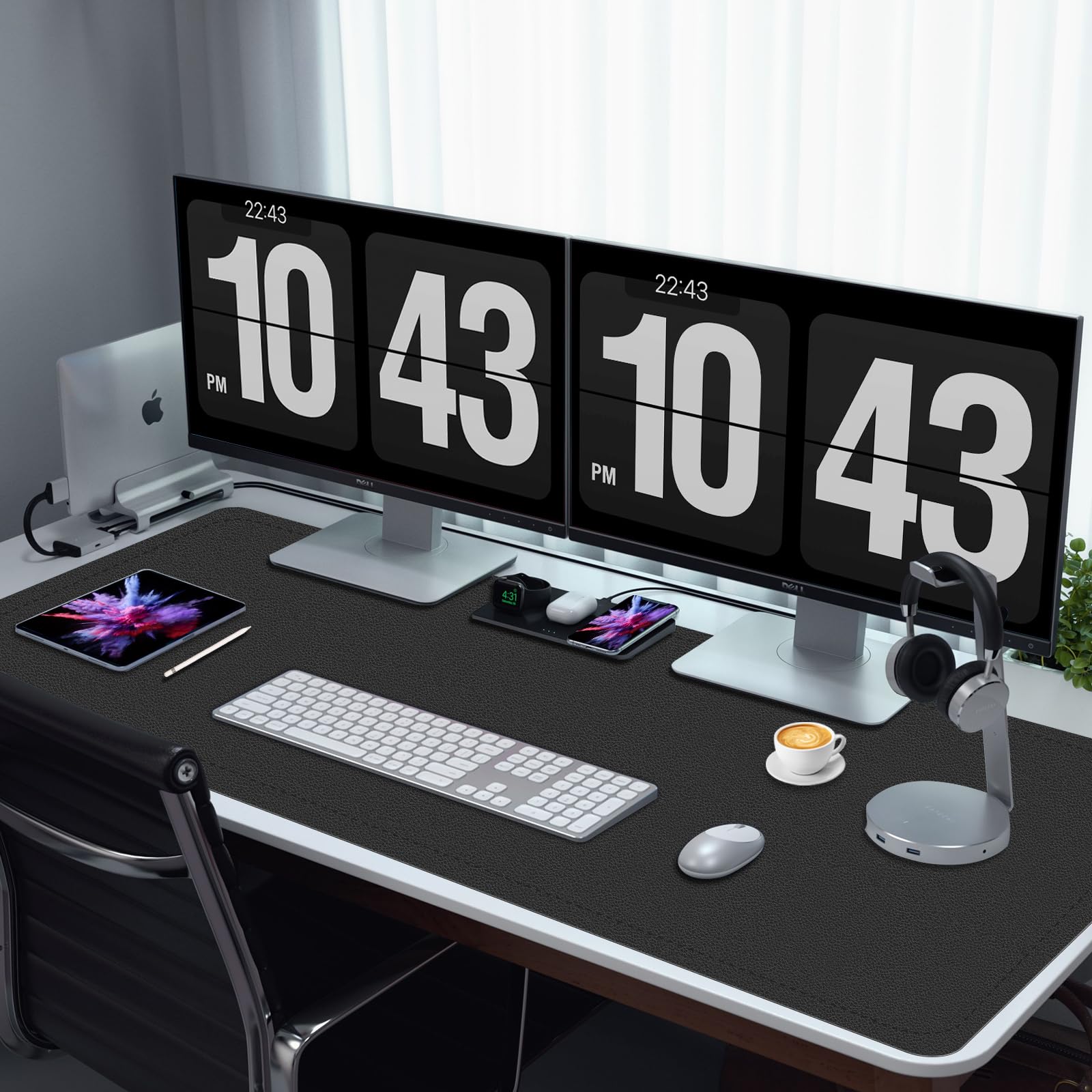 Premium Non-Slip PU Leather Desk Mat - 24