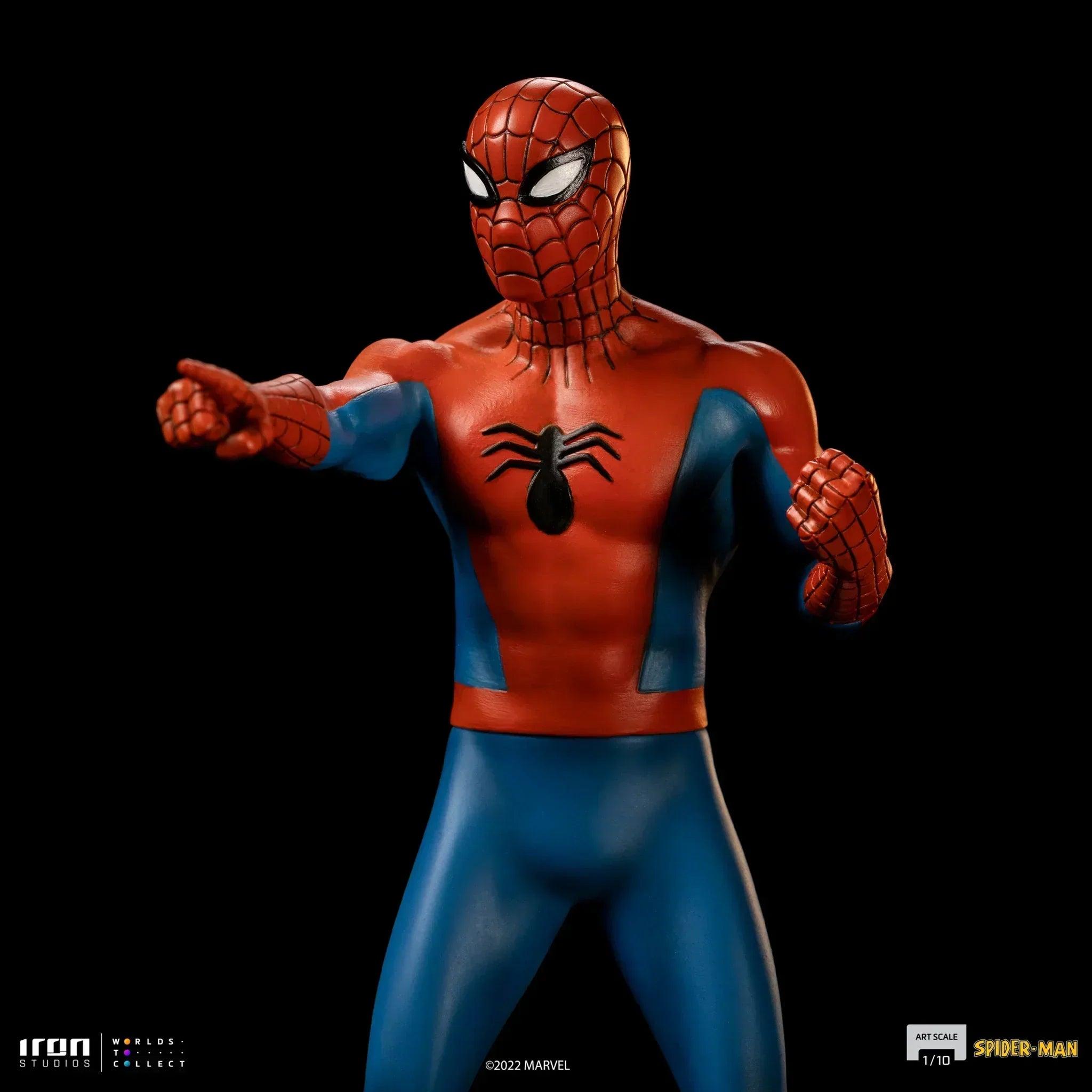 Iron Studios Spider-Man 60s Animated Series BDS Art Scale 1/10 Statue - Collectible Marvel Superhero Figure for Display & Home Decor