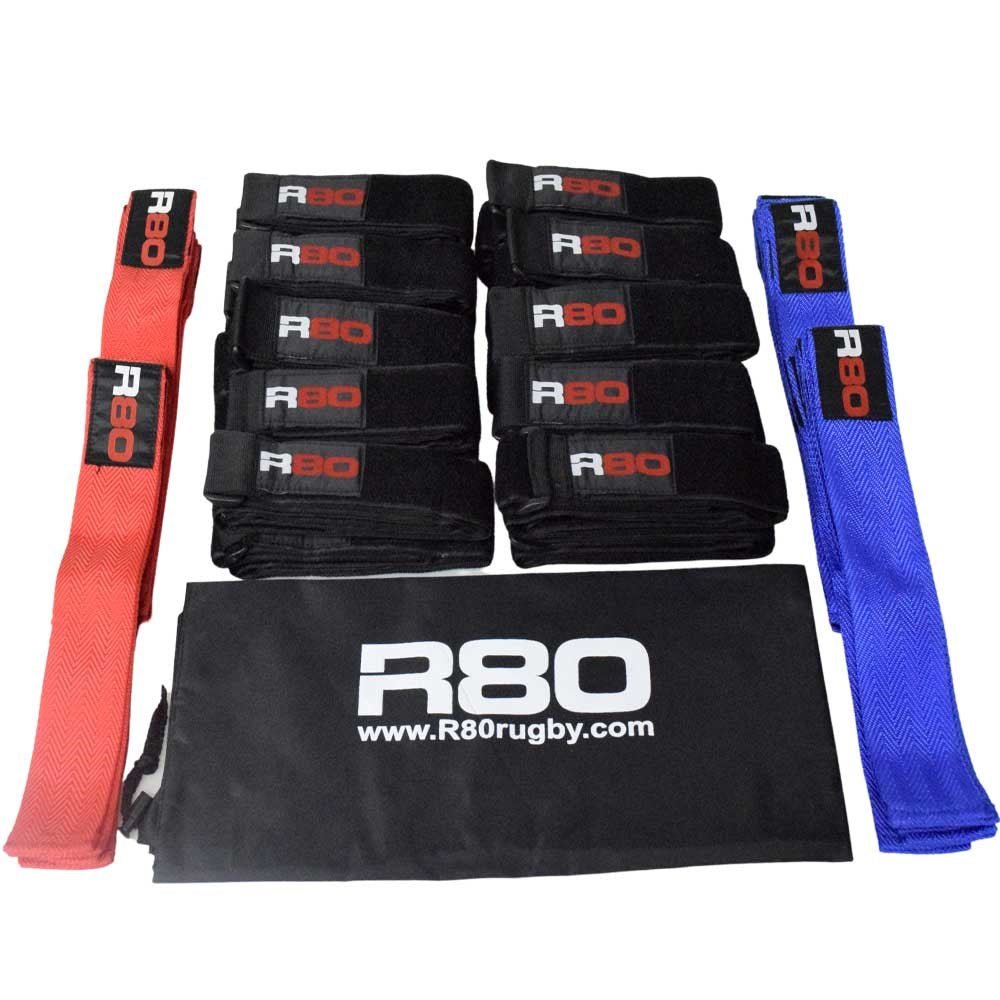 R80 Junior Rippa Rugby Sets for 30 Players - Complete Youth Rugby Equipment for Schools & Teams | Perfect for Training, Games & Sports Events