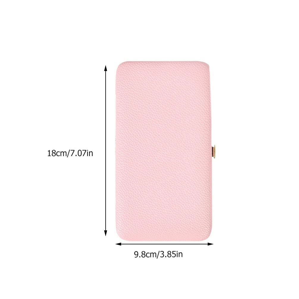 SaditY Small Pink Case for Tweezers & Makeup Brushes - Portable Individual Storage Organizer for Eyelash Extensions Tools, Tweezers, and Beauty Accessories - Perfect for Travel, Salon, and Home Makeup Organization