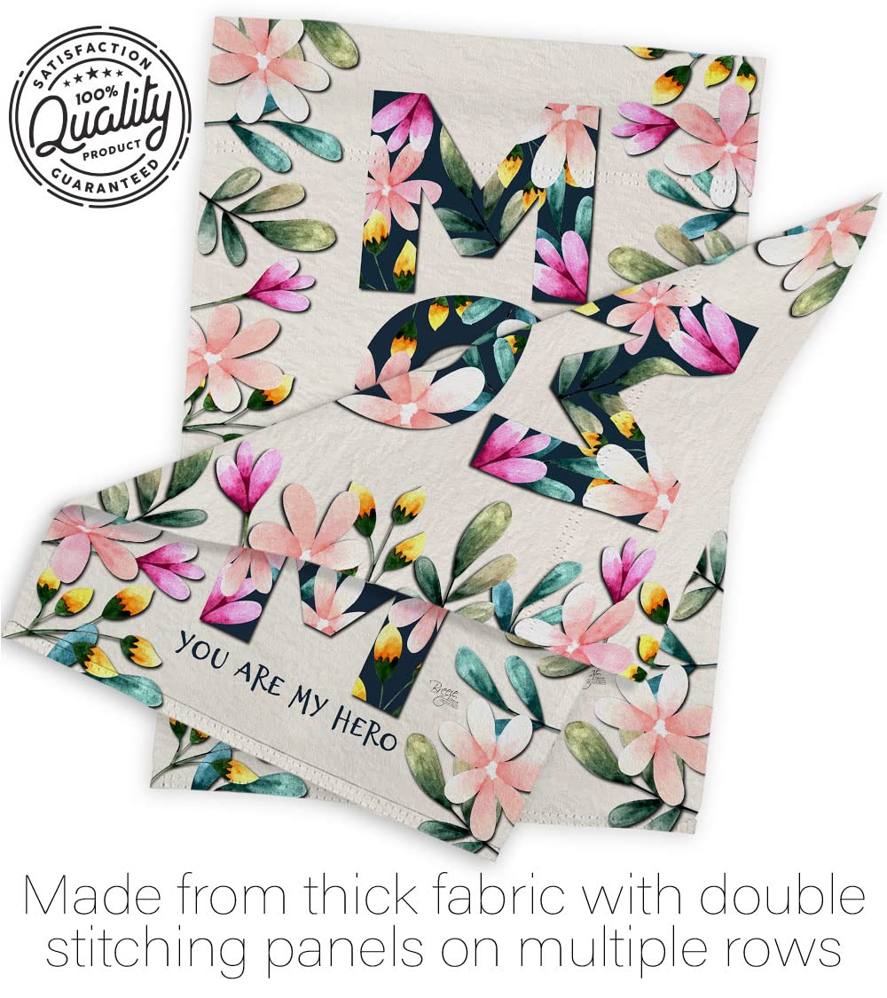 Mom My Hero Garden Flag Set - Double-Sided Yard Decor for Mother's Day Gifts