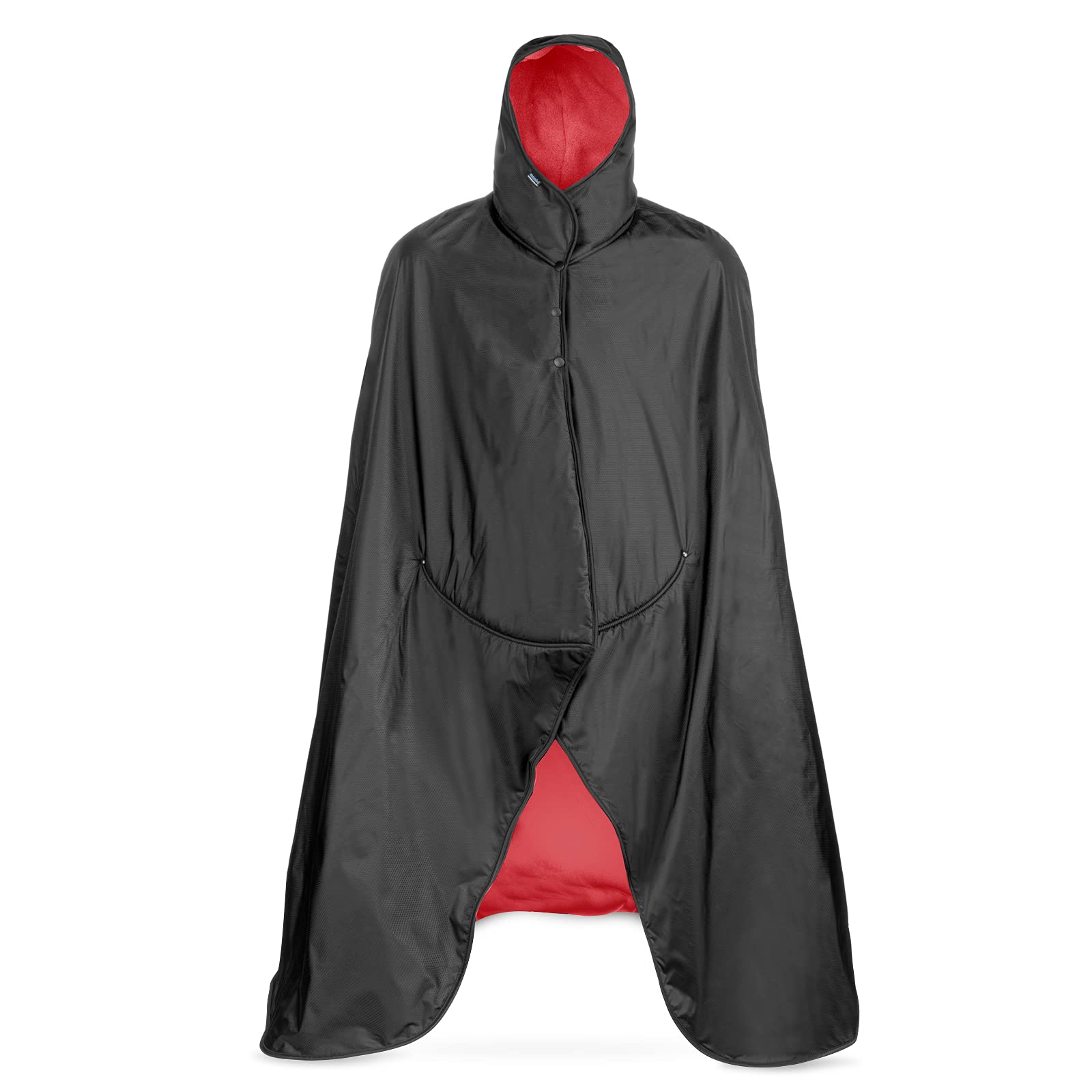 Mambe Large Extreme Weather Hooded Blanket - 100% Waterproof Windproof Fleece Blanket with Premium Storage Sack - Perfect for Outdoor Sports, Camping, Hiking & Stadium Events - Machine Washable Cozy Winter Blanket