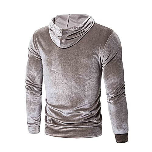 Men's Warm Gold Crewneck Sweatshirt - Soft Autumn Winter Hoodie for Casual Wear & Outdoor Activities | Cozy Pullover for Daily Comfort, Gym, Travel & Lounge