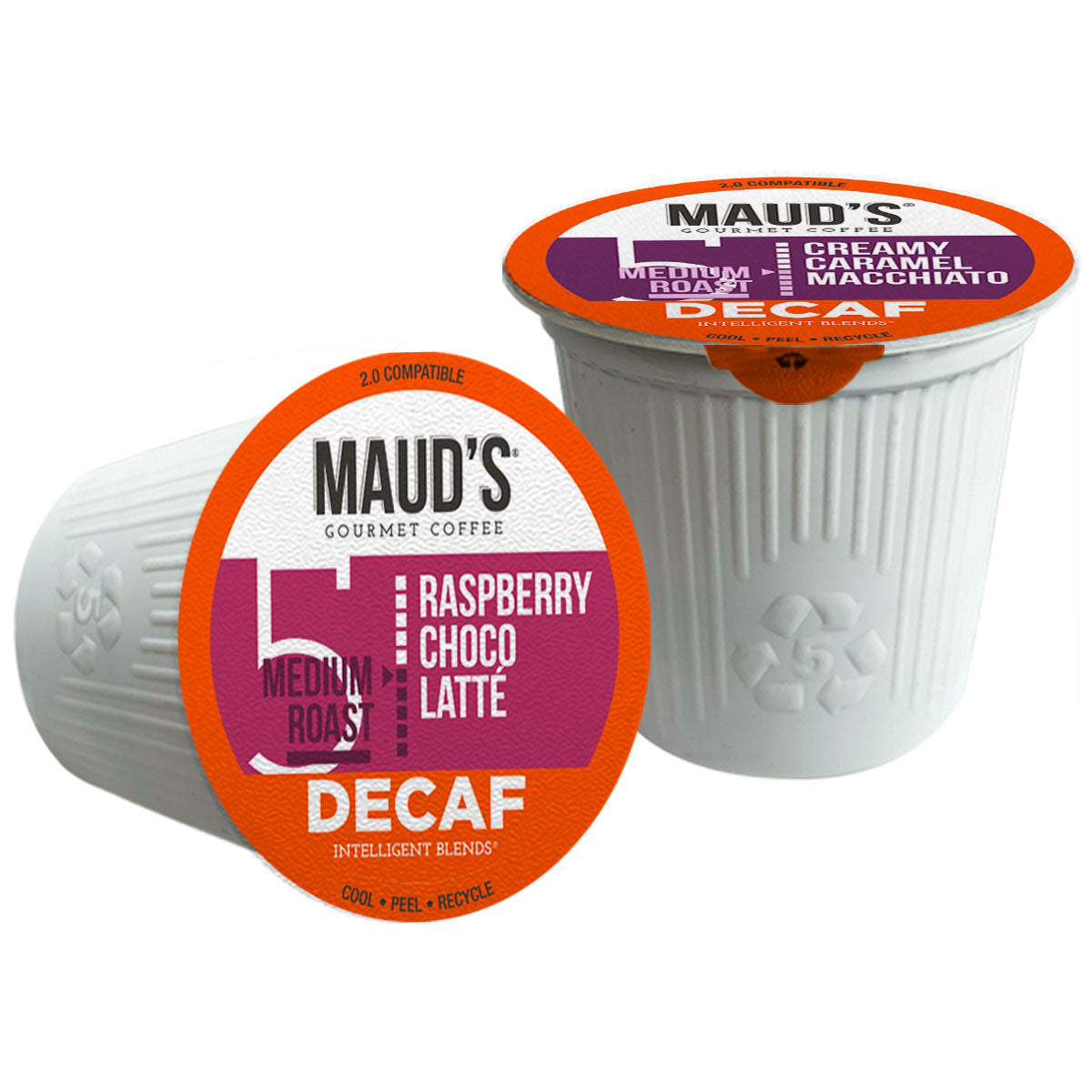 Premium Decaf Coffee Pods Variety Pack - 14 Delicious Flavors by Maud's | Perfect for Home, Office & Gifting | Compatible with Keurig 2.0 Machines