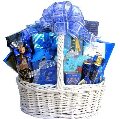 Festival of Lights Gourmet Gift Basket - Premium Nuts, Cookies, Cheeses & Chocolates | Holiday Gift Box for Christmas, Hanukkah & Corporate Gifting