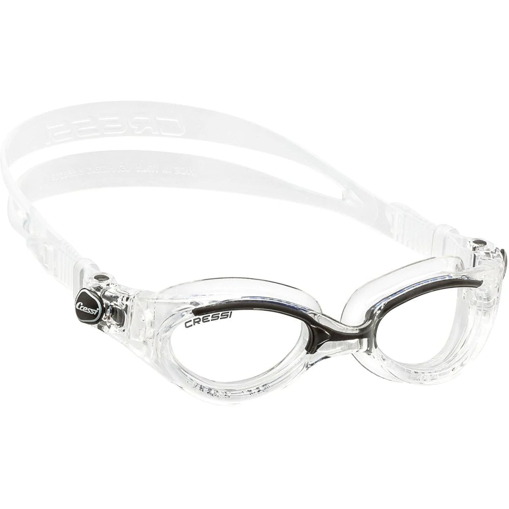 Cressi Flash Lady Clear/Black Snorkeling Mask - Comfortable & Durable for Women - Perfect for Swimming, Diving & Underwater Adventures