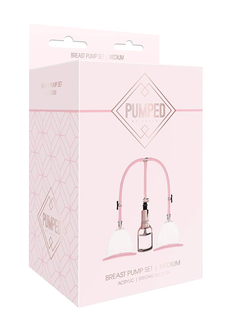 Shots America Rose Gold Medium Breast Pump Set - Portable Electric Breast Pump for Nursing Moms - Perfect for Travel, Work & Home Use