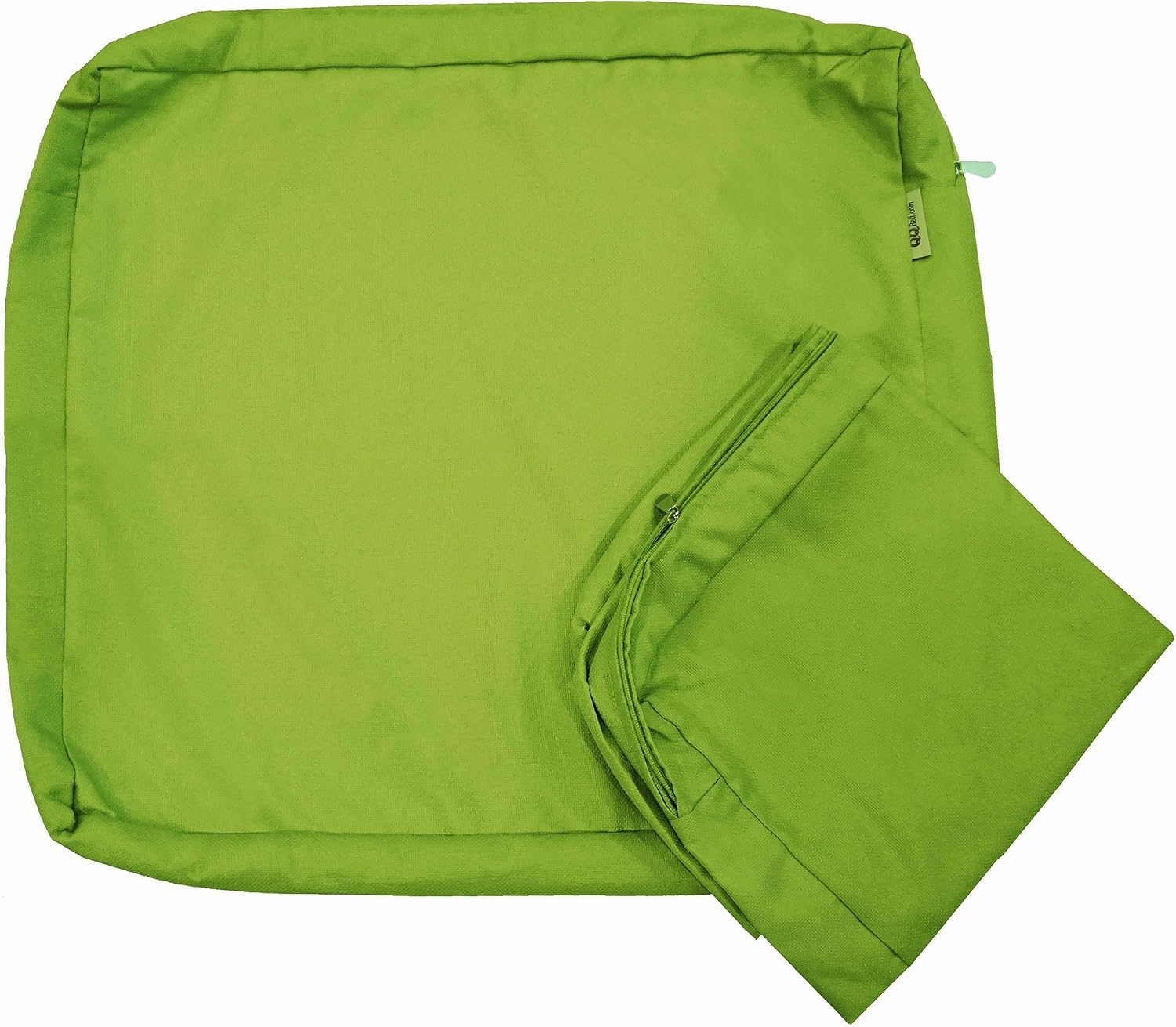 **Outdoor Patio Chair Cushion Covers - Washable Replacement Seat Pillows 20x18x4 Inches (8-Pack, Green) - Perfect for Garden, Deck, Poolside & Patio Furniture**