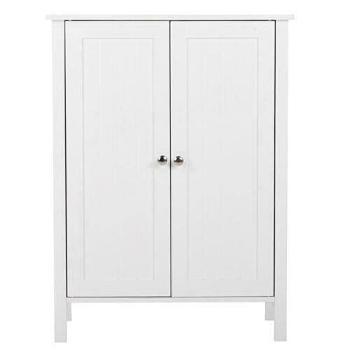 3-Shelf Floor Storage Cupboard for Kitchen & Bathroom - Pantry Organizer with Door
