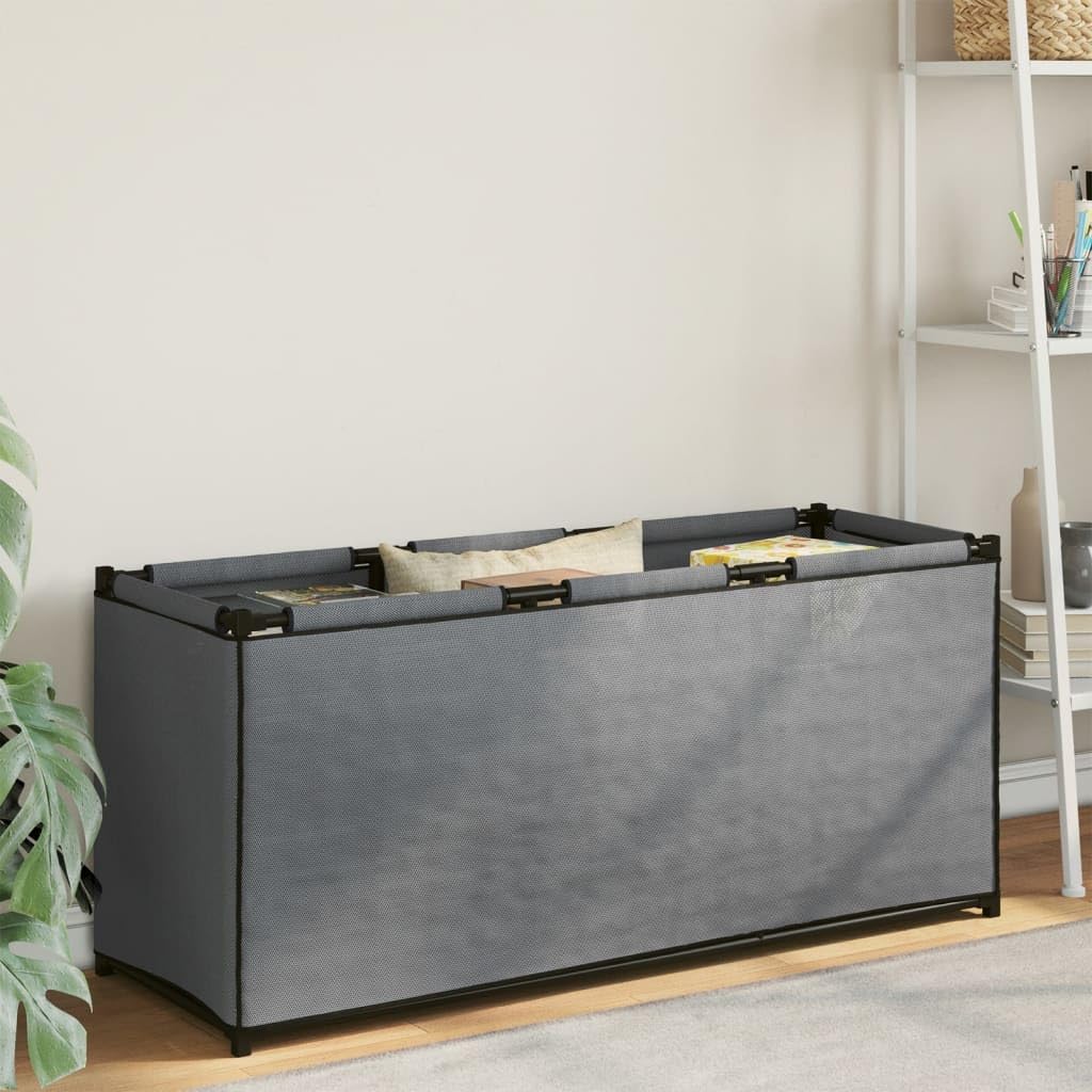 Large Grey Fabric Storage Box 105x34.5x45 cm - Stylish & Spacious Organizer for Cabinets, Closets & Home Organization - Perfect for Bedroom, Living Room & Office Storage Solutions