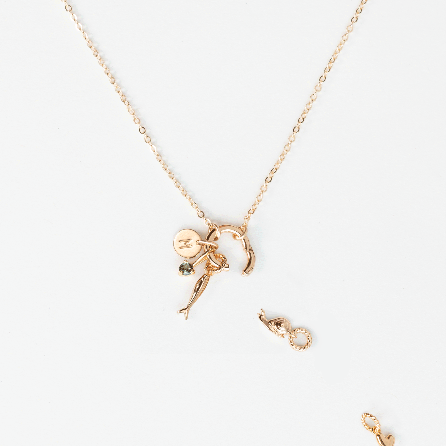 Charm Holder Necklace for Women - Adjustable Silver Pendant Chain with Lobster Clasp - Perfect for Layering, Gifts & Everyday Wear