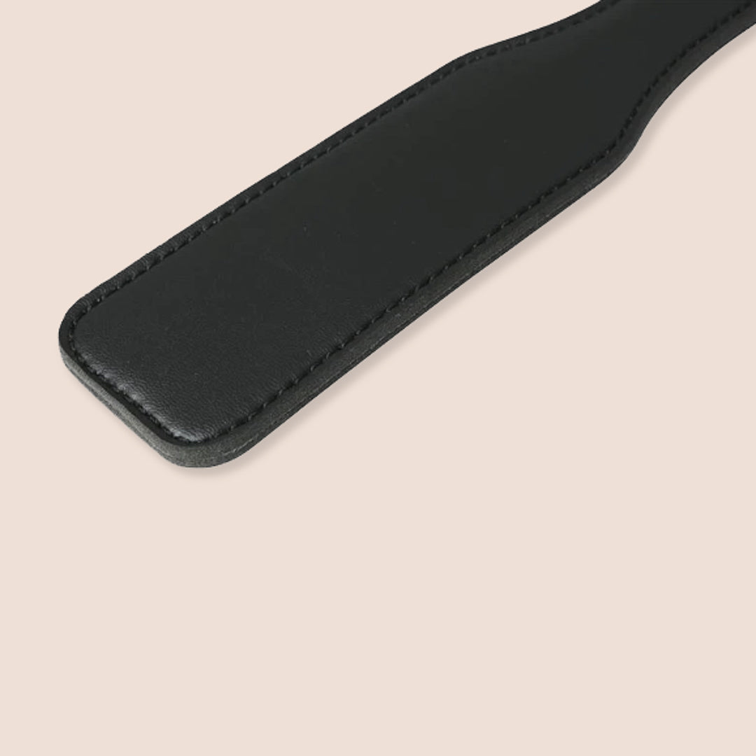 Sex & Mischief Vinyl Spanking Paddle with XOXO Design - Perfect for BDSM, Roleplay & Couples Play - Leaves a Playful XOXO Mark