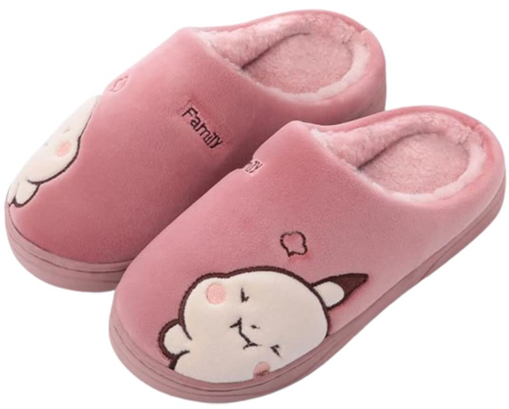 Cute Animal Slippers for Women - Super Soft Plush House Shoes with Non-Slip Sole - Perfect Gift for Girls, Wives & Daughters - Indoor/Outdoor Wear for Home, Dorm & Backyard Relaxation