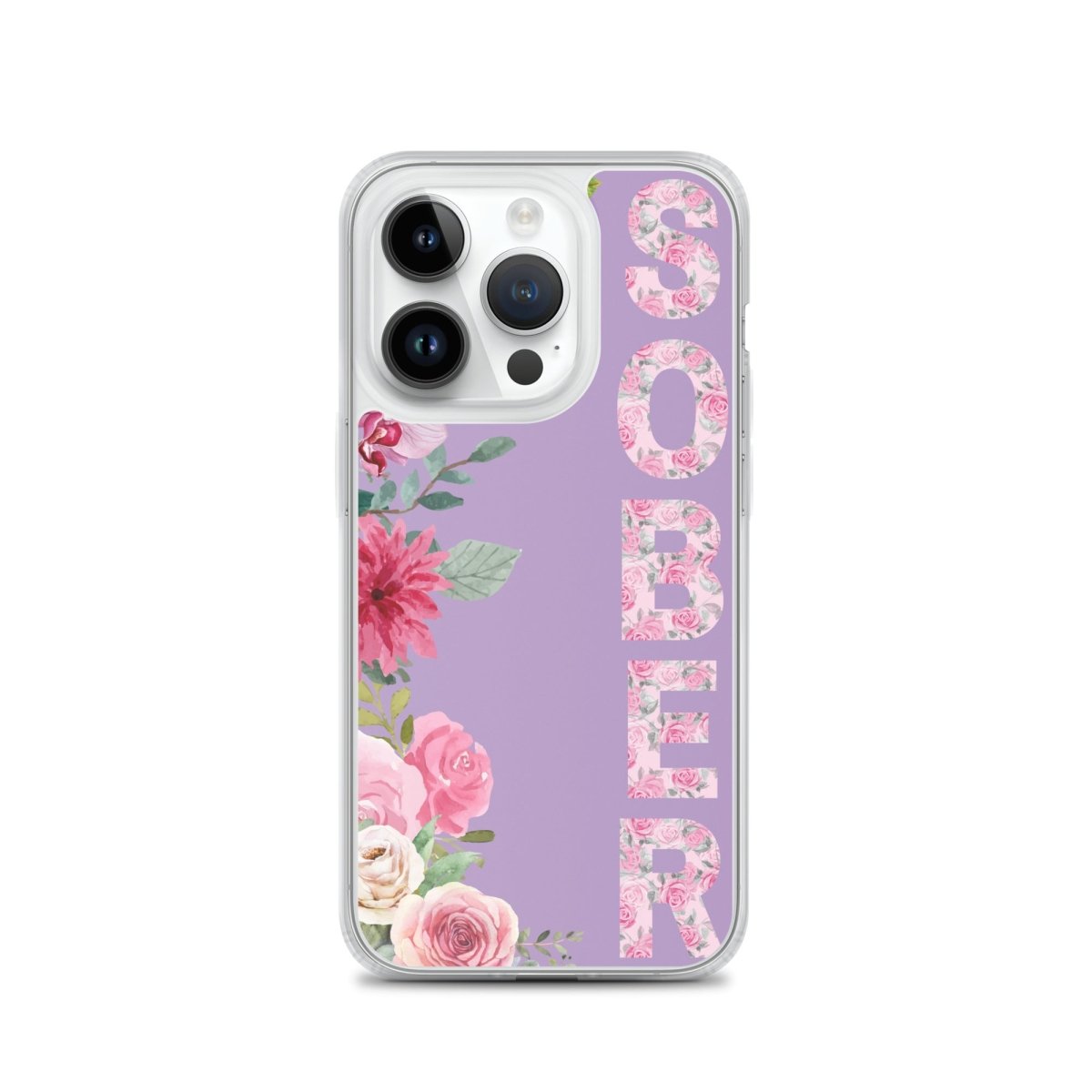 SOBER Rosé Chinoiserie iPhone Case - MagSafe® Compatible Protective Cover for iPhone 13/14/15 Pro - Elegant Floral Design for Women - Perfect for Daily Use, Office & Travel