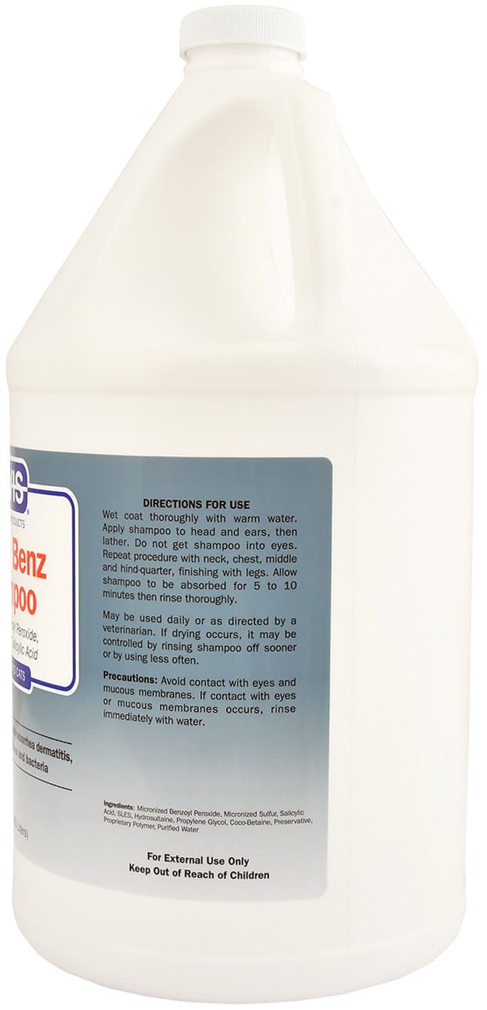 Davis Sulfur Benz (Benzoyl Peroxide) Shampoo for Dogs & Cats - Medicated Treatment for Skin Infections, Mange & Dermatitis | Perfect for Pets with Itchy, Flaky Skin & Hot Spots