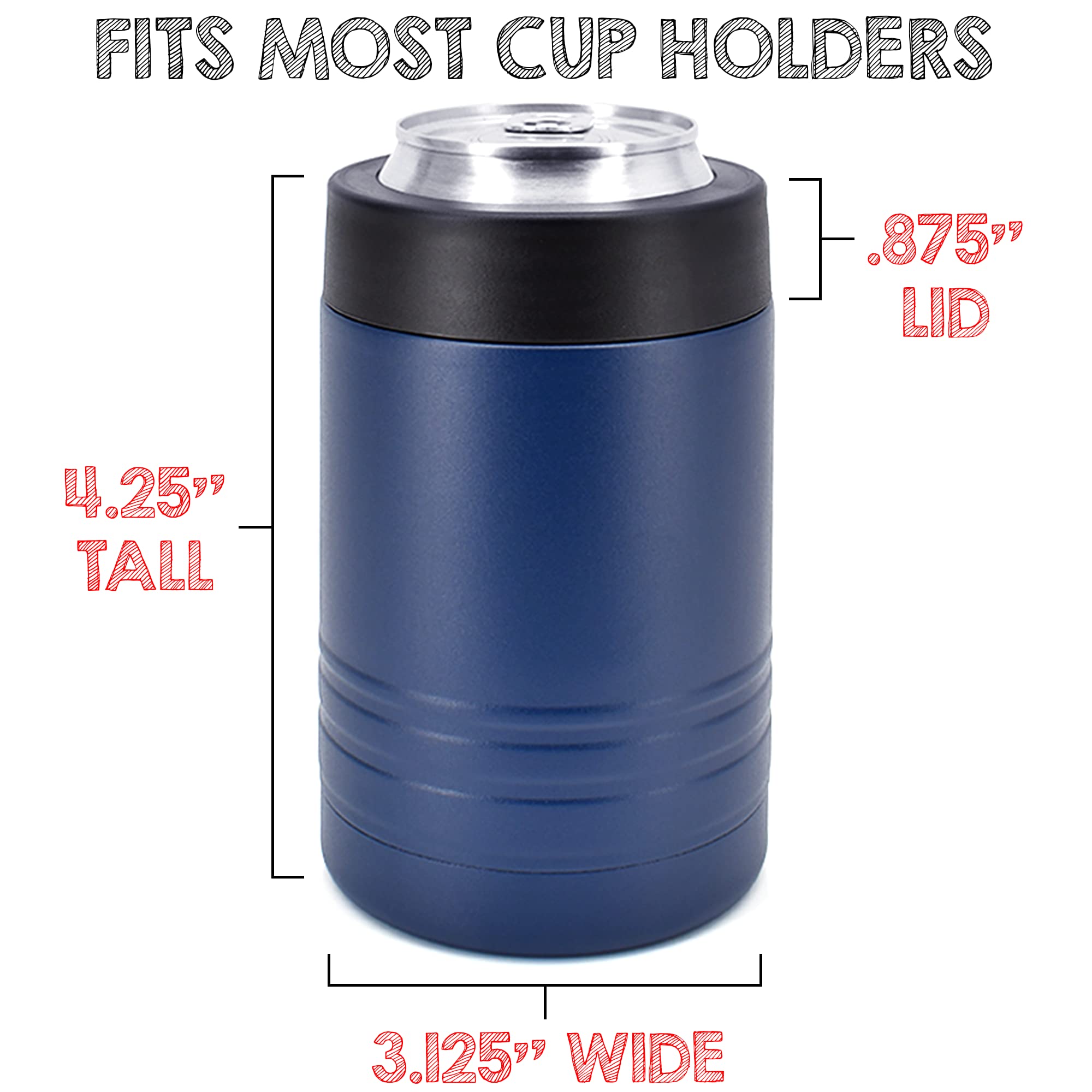 Clear Water Home Goods - 24-Pack 12 oz Stainless Steel Vacuum Insulated Bottles | Double Wall Thermal Cups Keep Drinks Cold for 24 Hours | Navy Blue Powder Coated | Perfect for Camping, Office & Outdoor Activities