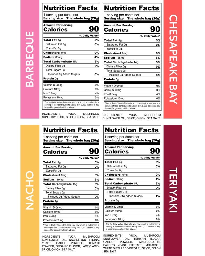 SNACKLINS Plant Based Crisps - 4 Flavor Variety Pack (Nacho, BBQ, Teriyaki, Chesapeake Bay) | Gluten Free, Grain Free, Vegan, Kosher, No Added Sugar | Healthy Crunchy Puffed Snacks | Perfect for Parties, Road Trips & Office Snacking | 0.9oz Bags (Case of 48)