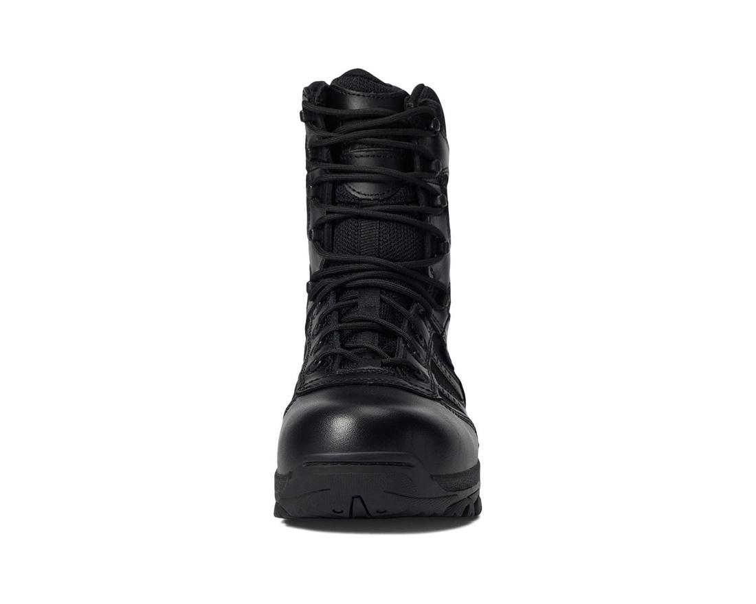 Deuce Series 8 Tactical Waterproof Zip Boots - Military Grade Combat Footwear for Outdoor Hiking, Hunting & Survival Scenarios