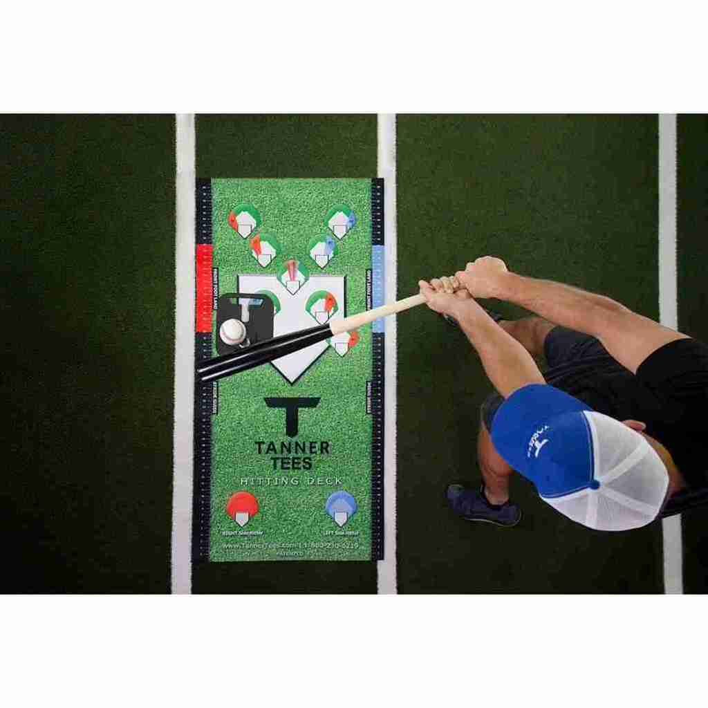 Premium Tanner Tee Hitting Deck - Professional Baseball & Softball Training Equipment for Batting Practice | Perfect for Backyard Drills, Team Practices & Hitting Cage Sessions