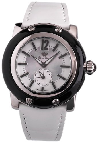 GLAM ROCK Women's Stainless Steel Watch with Mother of Pearl White Dial - Elegant Dress Watch for Business, Party & Special Occasions