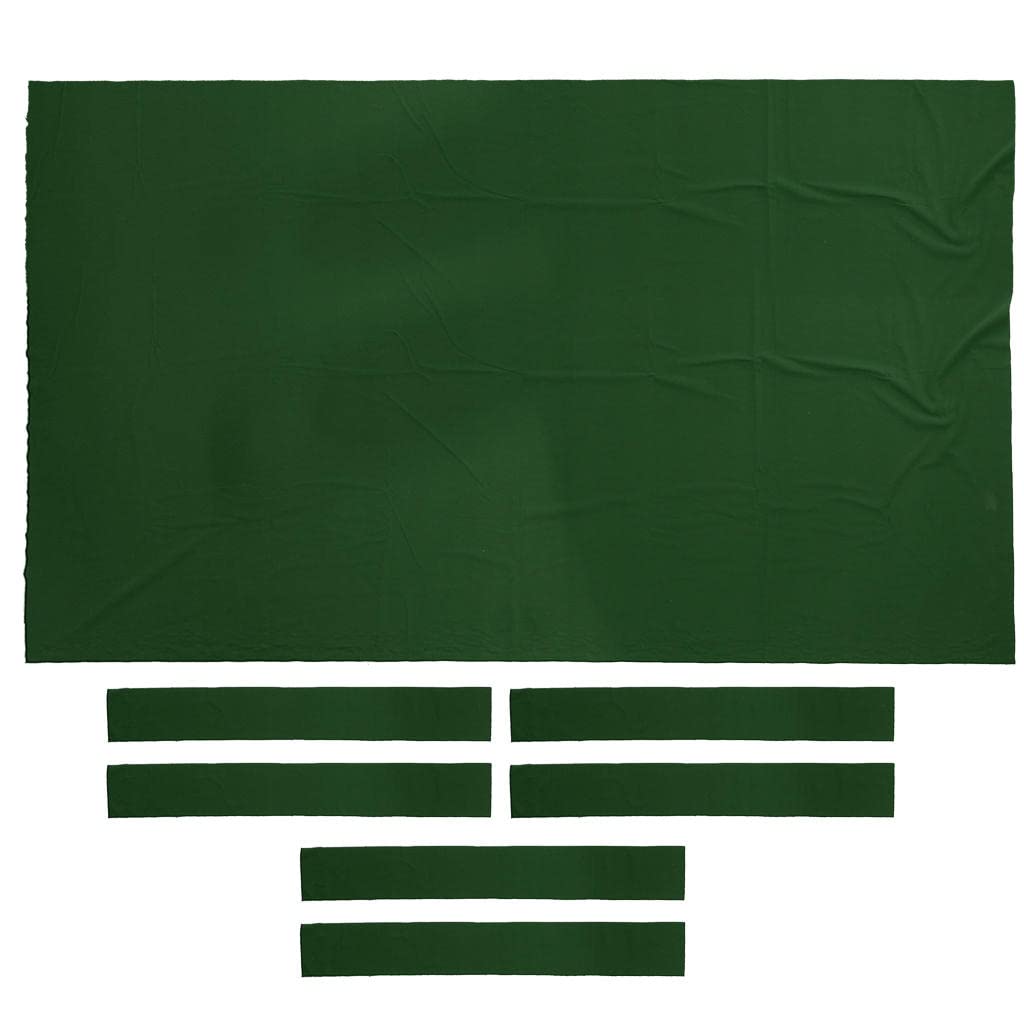 AMLESO 9ft Premium Pool Table Felt - Replacement Billiard Cloth with Cushion Rail Strips | Durable Felt for Professional & Home Game Rooms