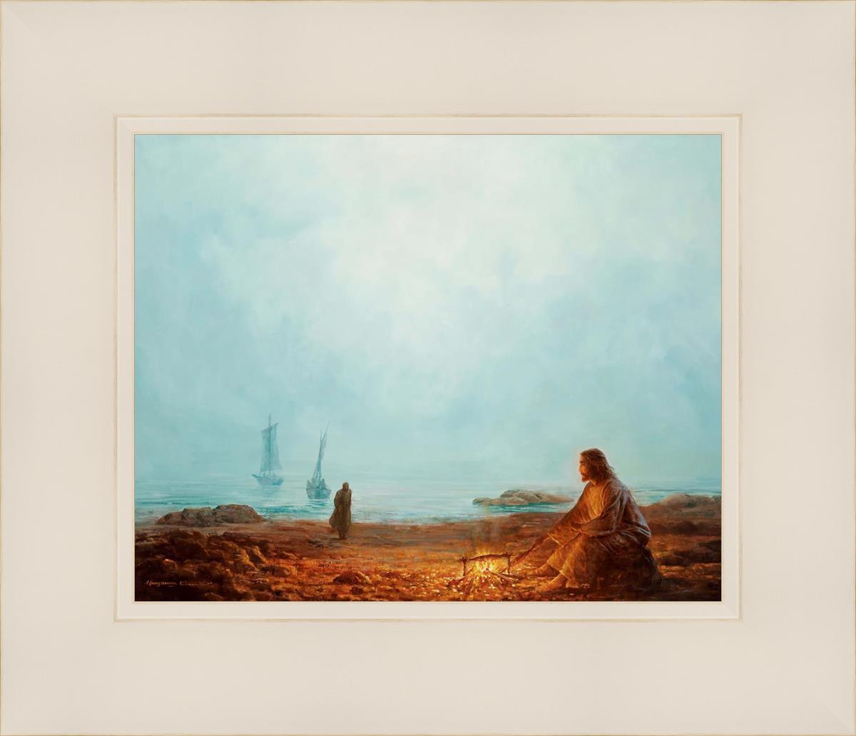 By The Shore By Yongsung Kim - Coastal Wall Art Print for Beach House Decor, Ocean Themed Living Room & Bedroom