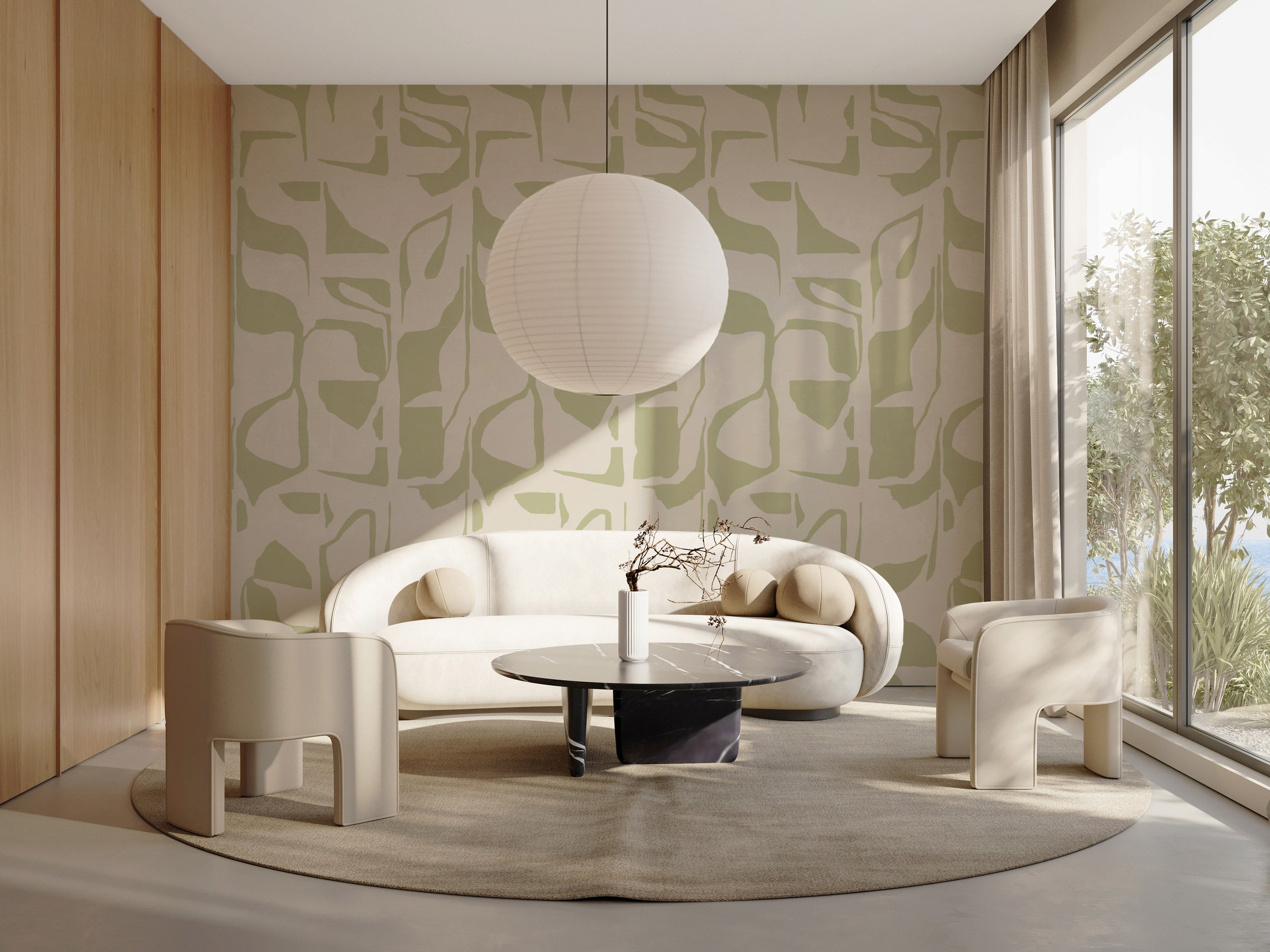 Aurora Blocks Wallpaper Roll - Self-Adhesive Peel and Stick Wallpaper for Bedroom, Living Room, and Home Decor