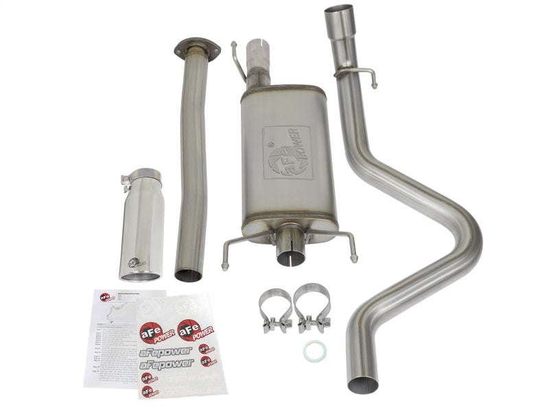 aFe MACH Force XP Cat-Back Stainless Steel Exhaust System with Polished Tip for 2005-2012 Toyota Tacoma 2.7L L4 - Performance Upgrade for Off-Road & Daily Driving