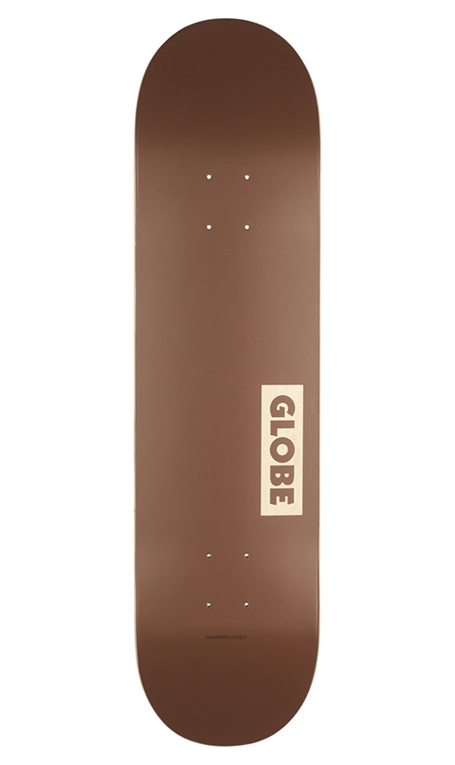 Premium 8.5 Inch Globe Goodstock Clay Skateboard Deck - Perfect for Street Skating, Tricks & Commuting