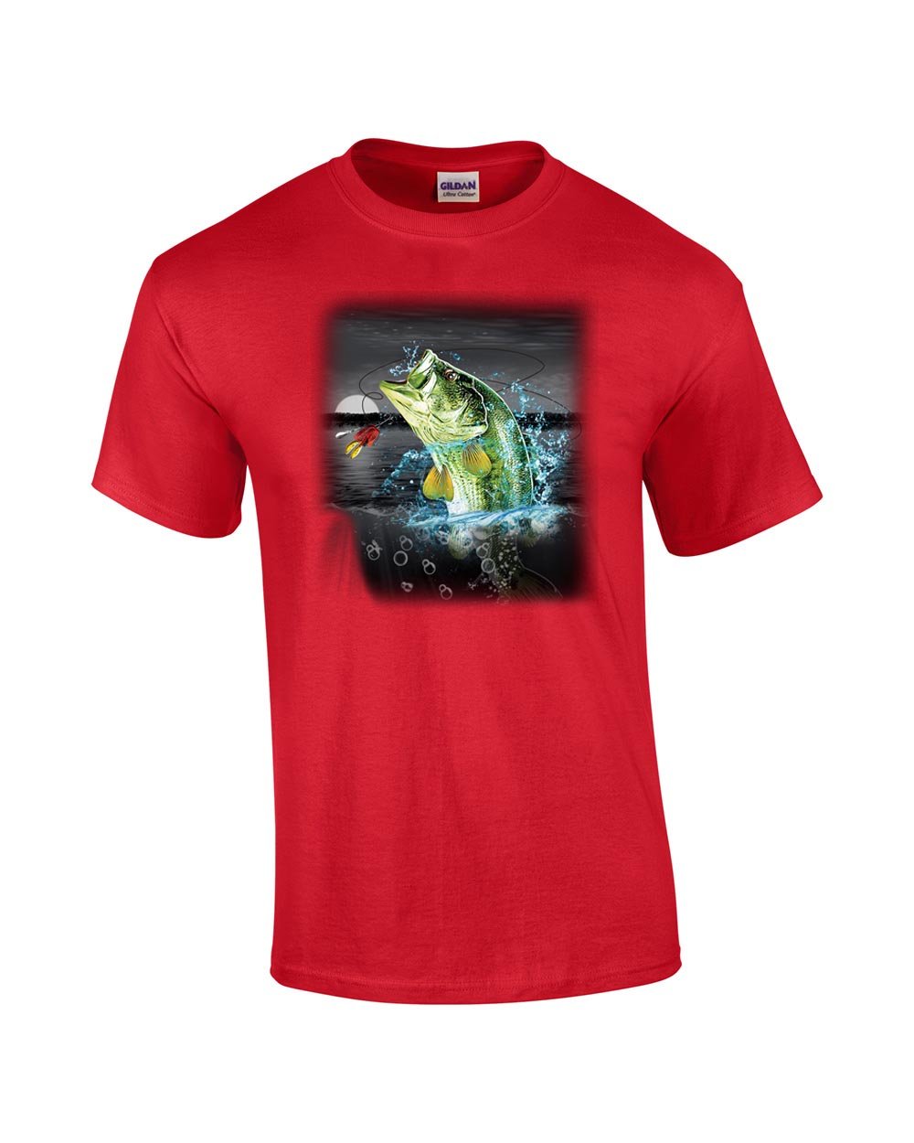Bass in The Wilderness Adult T-Shirt - Black Cotton Graphic Tee for Men & Women | Perfect for Outdoor Adventures, Concerts & Casual Wear