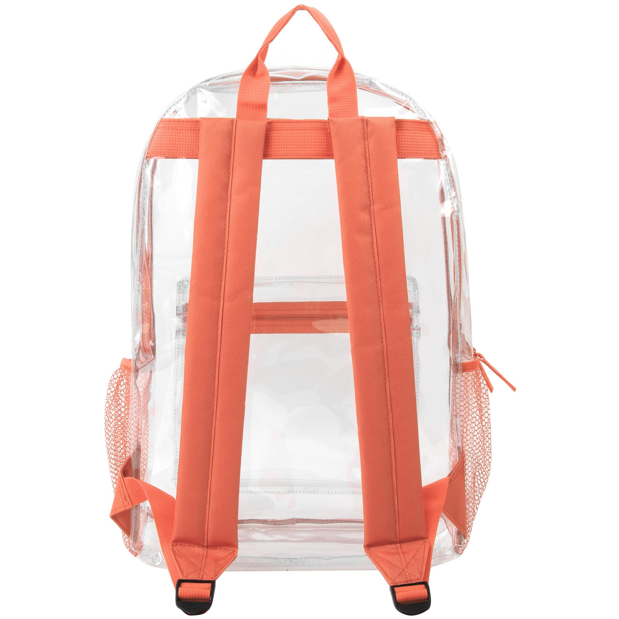 Trail Maker Heavy Duty Clear Backpack with Padded Straps & Side Pockets - School Approved Transparent Bag for Kids, Boys & Girls - Perfect for Stadium Events, Concerts & Travel