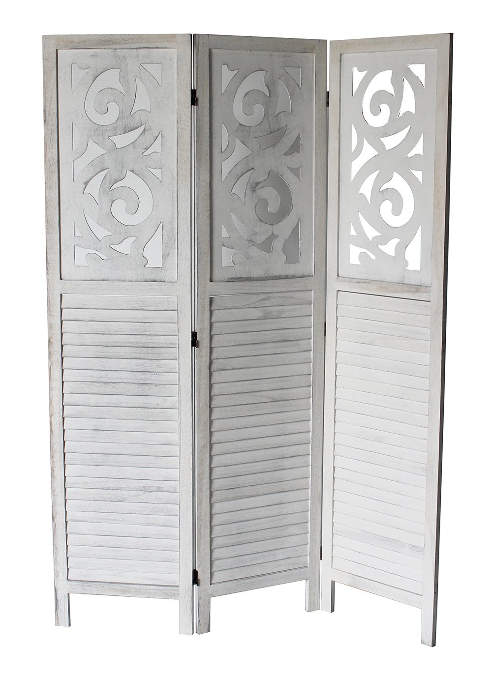 Grant Standard 3-Panel Room Divider Screen - Privacy Partition for Home & Office - Lightweight Folding Divider in Modern Gray - Perfect for Room Separation, Privacy, and Decoration
