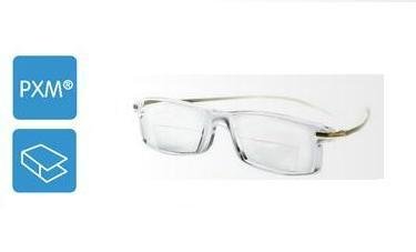 Eschenbach No. 2906136 Miniframe Bifo Readers - Gold Gloss Reading Glasses (3.0D / 6.0D Strength) for Men & Women - Perfect for Reading Books, Crafts & Close Work