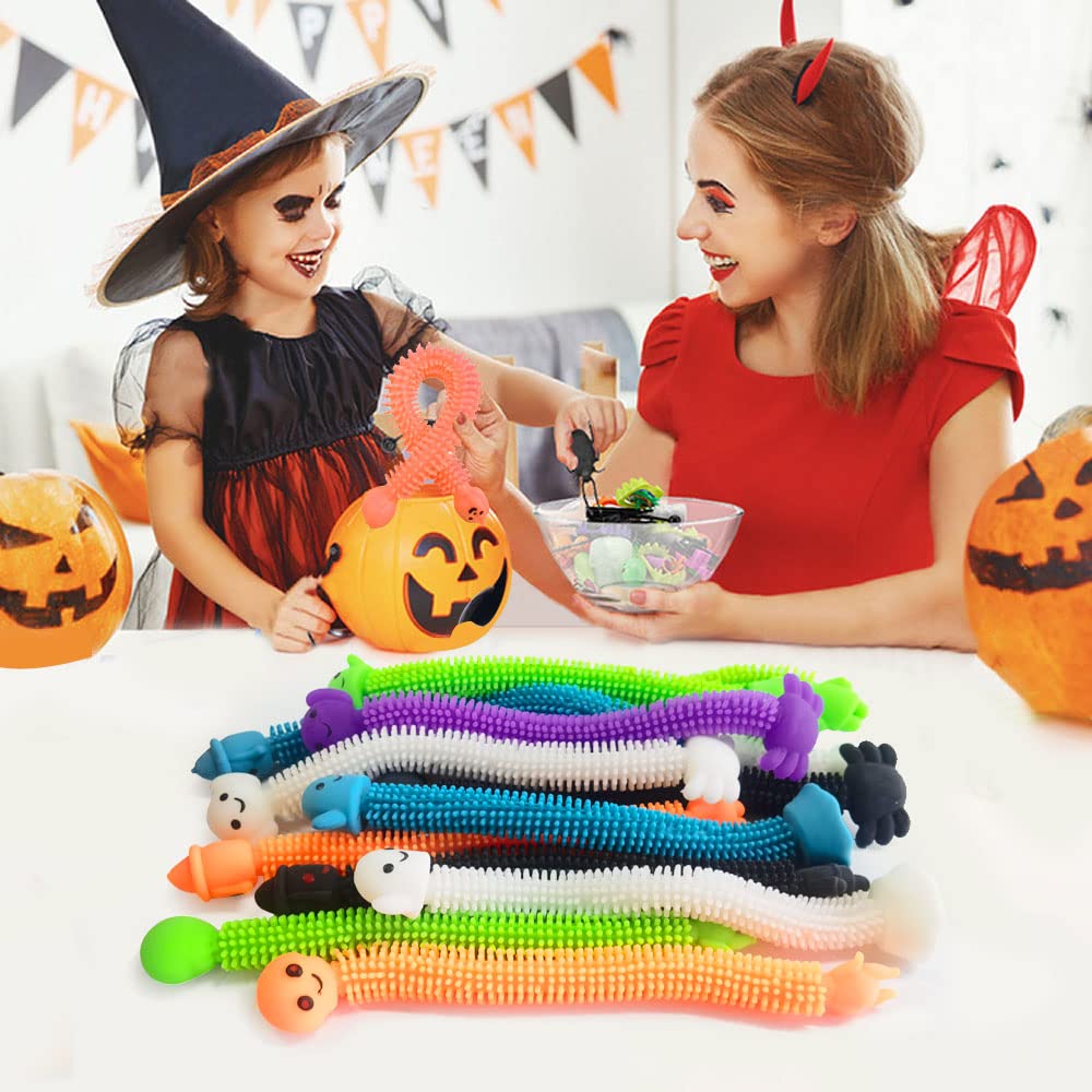 36 Pack Halloween Stretchy Strings Sensory Fidget Toys - Stress Relief Toys for Kids with Autism, Party Favors, Halloween Treat Bags & Classroom Gifts - Perfect for Halloween Decorations, Sensory Play & Anxiety Relief
