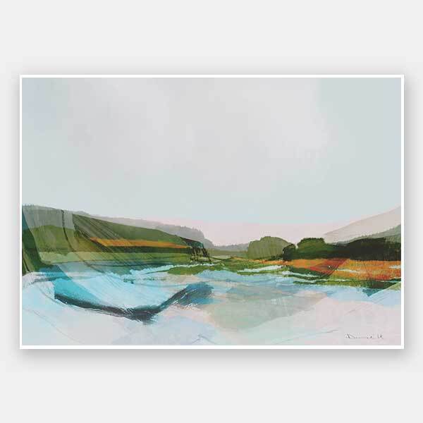 Estuary Dream Unframed Art Print - Coastal Wall Decor for Living Room, Bedroom & Office - Nature Landscape Painting for Home & Office Decor