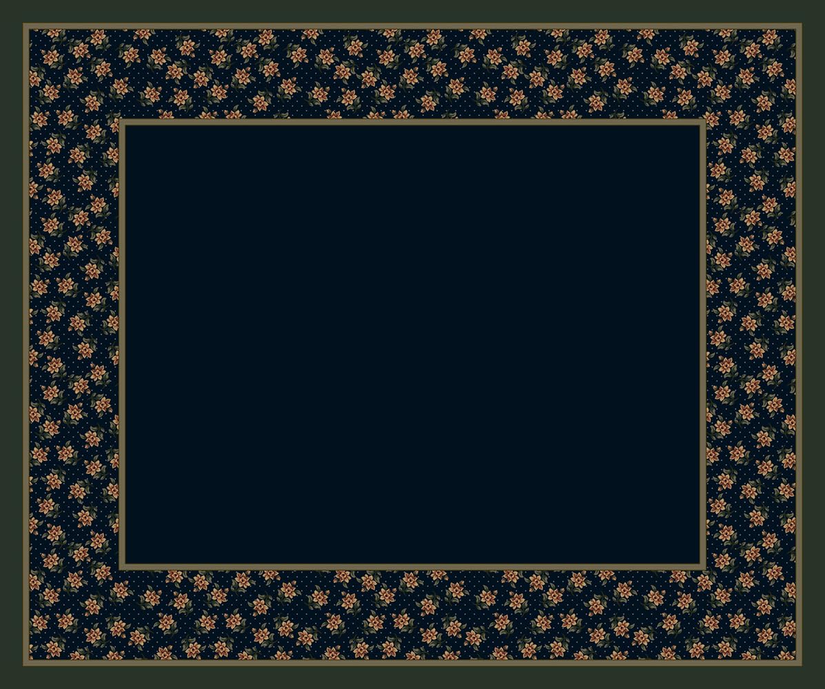 Rambling Rose Sapphire Area Rug 5'4