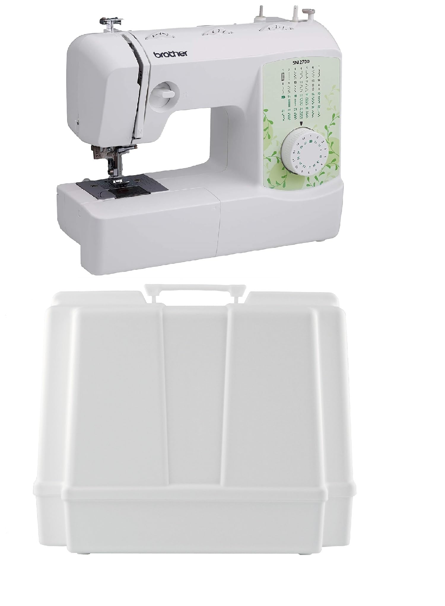 Brother SM2700 27-Stitch Free Arm Sewing Machine with 5300A Hard Case - Portable Sewing Machine for Home Use, Quilting, Dressmaking & Craft Projects - Ideal for Beginners & Professionals