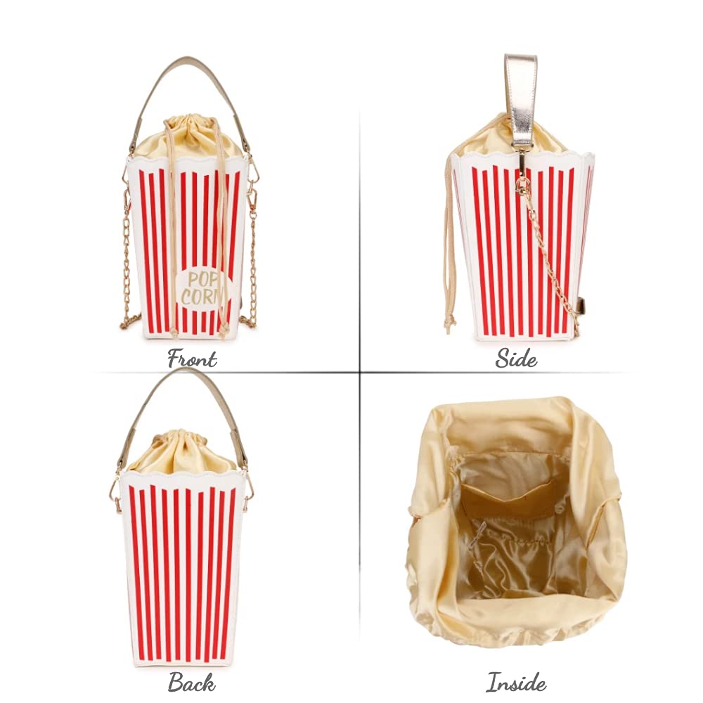 Trendy Popcorn Box Style Crossbody Bag for Women - Fashionable Clutch, Shoulder Bag & Purse - Perfect for Parties, Date Nights & Casual Outings