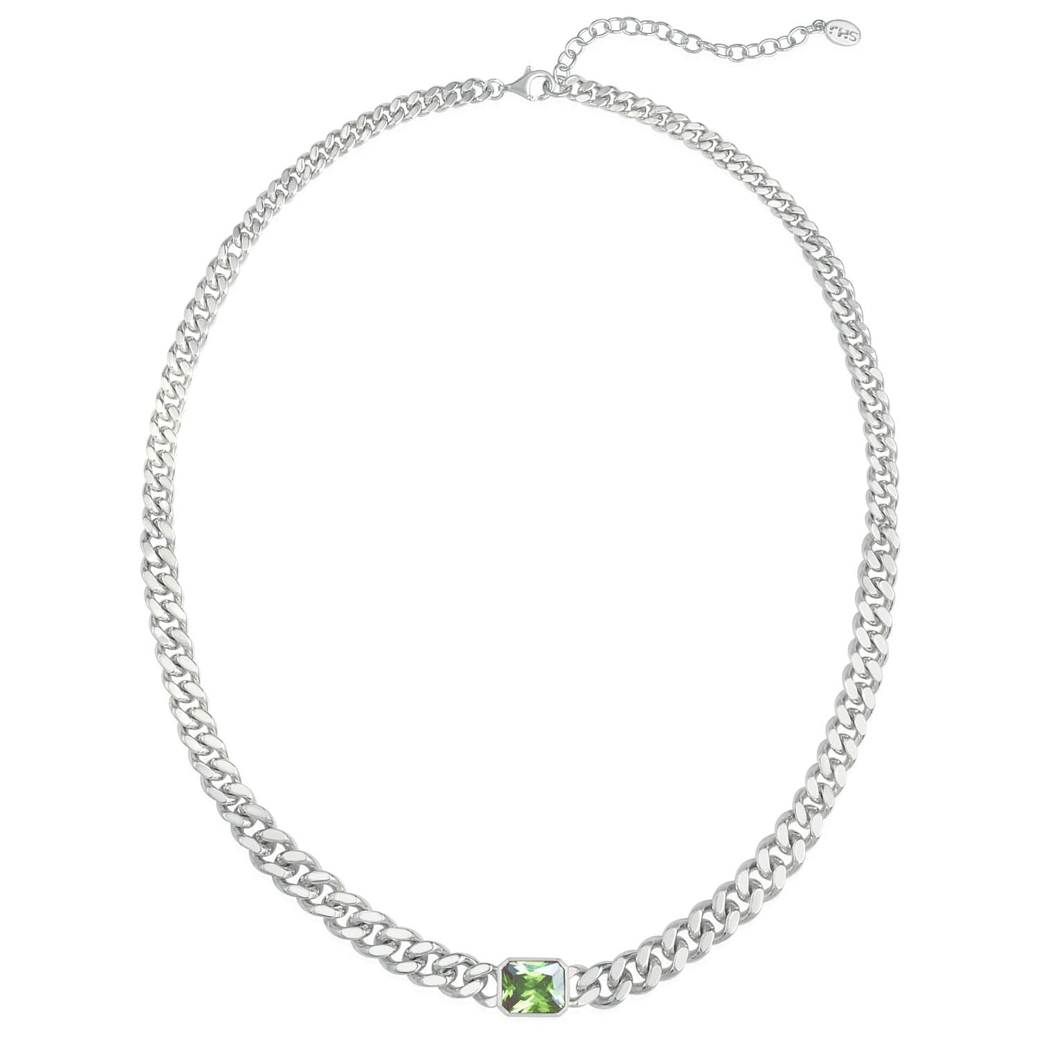 Horizon Stone Curblink Necklace - Elegant Cubic Zirconia Pendant for Women | Perfect for Parties, Weddings & Everyday Wear